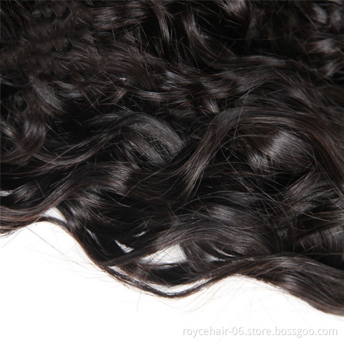 Factory Price Brazilian Cuticle Aligned Virgin Remy Human Raw Indian Temple Hair Water Wave Curly Weave Bundles Hairstyles